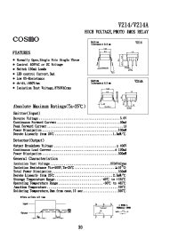 Datasheet V214A manufacturer COSMO
