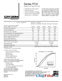 Datasheet 10PCV2450 manufacturer Crydom