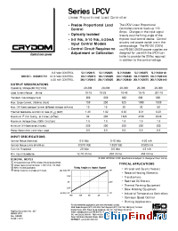 Datasheet 5LPCV24110 manufacturer Crydom