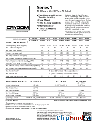 Datasheet A2410PG manufacturer Crydom