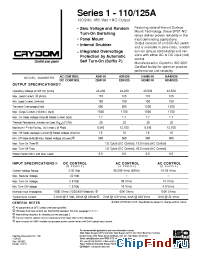 Datasheet A24110-10 manufacturer Crydom