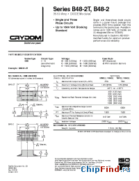 Datasheet B481B-2T manufacturer Crydom