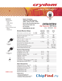 Datasheet CHTA16-800 manufacturer Crydom
