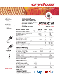 Datasheet CHTA30-600 manufacturer Crydom