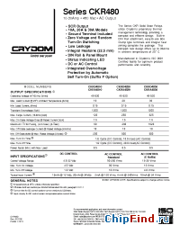 Datasheet CKRA4820ER manufacturer Crydom