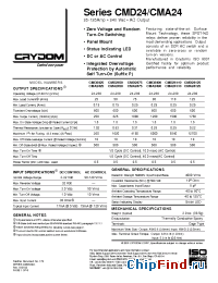 Datasheet CMA2425E manufacturer Crydom