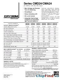 Datasheet CMD24110 производства Crydom