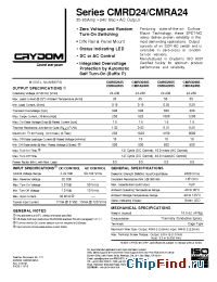 Datasheet CMRA4865E-10 manufacturer Crydom