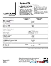 Datasheet CTX240D3Q manufacturer Crydom