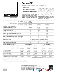 Datasheet CX240D5 производства Crydom