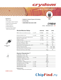 Datasheet CYNB40-400 manufacturer Crydom