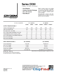 Datasheet DC60SA5 manufacturer Crydom