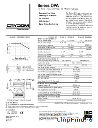 Datasheet DPA4119 manufacturer Crydom