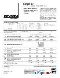 Datasheet EFD01E manufacturer Crydom