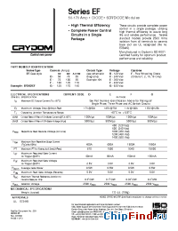 Datasheet EFD04C manufacturer Crydom