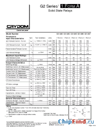 Datasheet G2-1A05-TT manufacturer Crydom