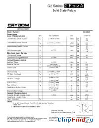 Datasheet G2-2A03-TT manufacturer Crydom