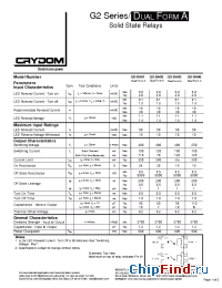 Datasheet G2-DA01-TT manufacturer Crydom