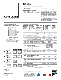 Datasheet L341 manufacturer Crydom