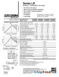 Datasheet LR600240R25 manufacturer Crydom