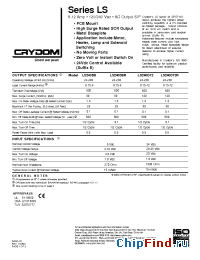 Datasheet LSE240D8R manufacturer Crydom