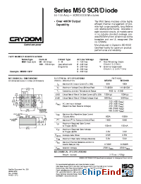 Datasheet M5010011 manufacturer Crydom
