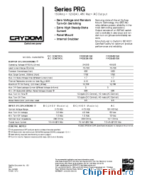 Datasheet PRGD24150-10 manufacturer Crydom