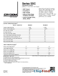 Datasheet SSC800-25 manufacturer Crydom