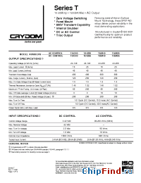 Datasheet TD1210 manufacturer Crydom