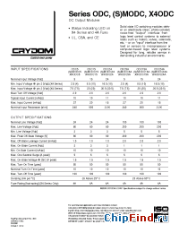 Datasheet X4ODC15A производства Crydom