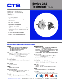 Datasheet 212 manufacturer CTS