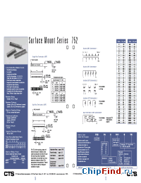 Datasheet 752 производства CTS