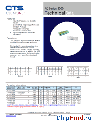 Datasheet RC3004B6 manufacturer CTS