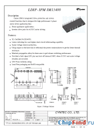 Datasheet IM13400 manufacturer Cyntec
