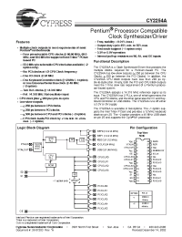 Datasheet CY2254A manufacturer Cypress