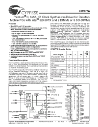 Datasheet CY2277APAC-1M manufacturer Cypress