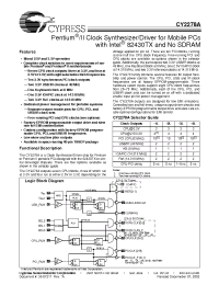 Datasheet CY2278A-1L manufacturer Cypress