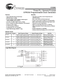 Datasheet CY2292FZX производства Cypress