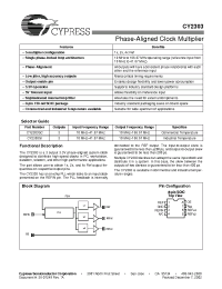 Datasheet CY2303SC manufacturer Cypress