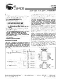 Datasheet CY2305/CY2309 manufacturer Cypress