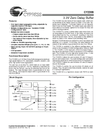 Datasheet CY23081 manufacturer Cypress