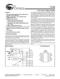 Datasheet CY2308SXI-1 manufacturer Cypress