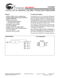 Datasheet CY23EP05 manufacturer Cypress