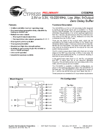 Datasheet CY23EP09 manufacturer Cypress