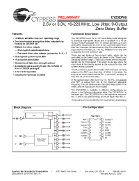 Datasheet CY23EP09SXI-1H manufacturer Cypress