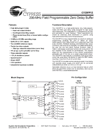 Datasheet CY23FP12OXC производства Cypress