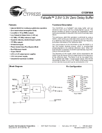 Datasheet CY23FS04ZIT manufacturer Cypress