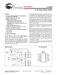 Datasheet CY23S08 manufacturer Cypress