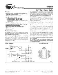 Datasheet CY23S08SI-1H manufacturer Cypress