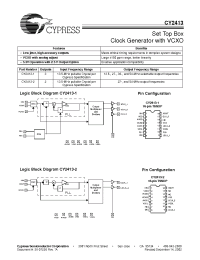 Datasheet CY2413-1 manufacturer Cypress